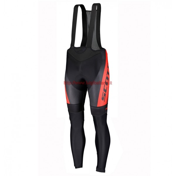 Completo Ciclismo 2019 Scott RC rosso-nero Salopette Lunga Ciclismo