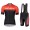 Completo Ciclismo 2019 Scott RC rosso-nero abbigliamento Bici Completo Maglia Ciclismo Corta e Salopette
