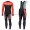 Completo Ciclismo 2019 Scott RC rosso-nero thermique Maglia Ciclismo Manica Lunga e Salopette Lunga