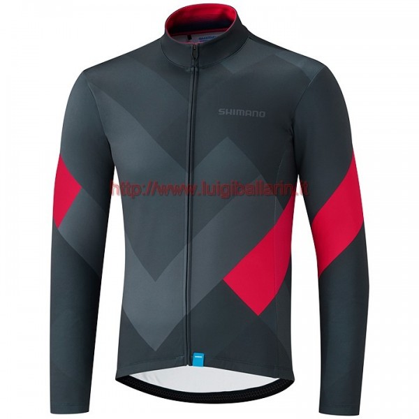 Completo Ciclismo 2019 Shimano Gris-rosso Maglia Ciclismo Manica Lunga Completo Ciclismo 2019 Shimano Gris-rosso Maglia Ciclismo Manica Lunga