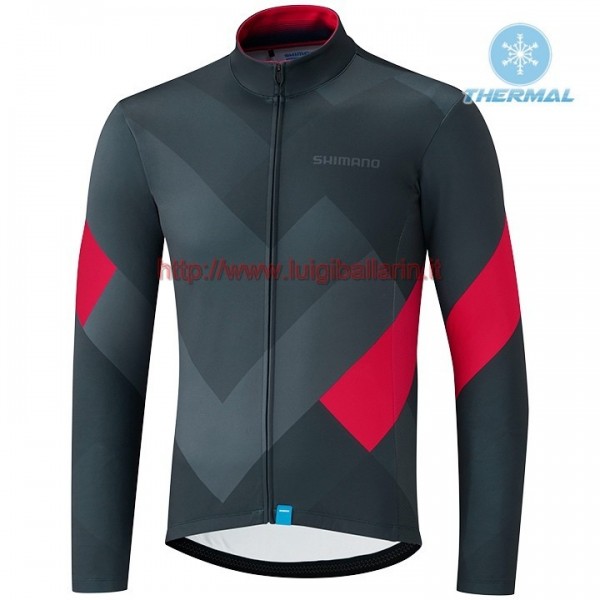 Completo Ciclismo 2019 Shimano Gris-rosso thermique Maglia Ciclismo Manica Lunga Completo Ciclismo 2019 Shimano Gris-rosso thermique Maglia Ciclismo Manica Lunga