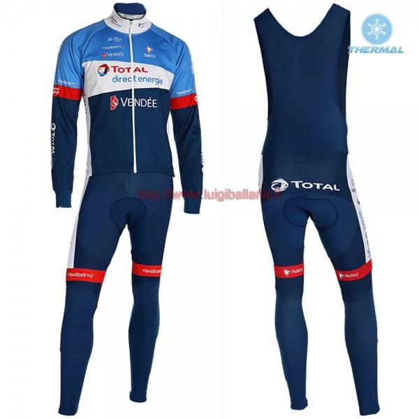 Completo Ciclismo 2019 Total Blu thermique Maglia Ciclismo Manica Lunga e Salopette Lunga Completo Ciclismo 2019 Total Blu thermique Maglia Ciclismo Manica Lunga e Salopette Lunga