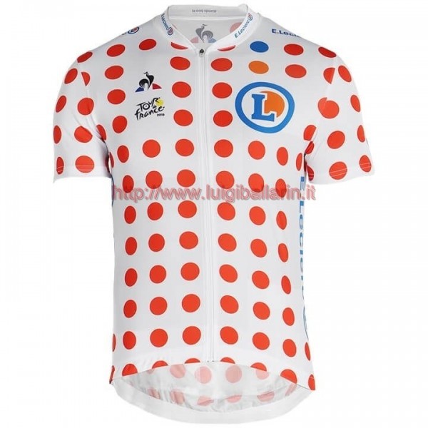 Completo Ciclismo 2019 Tour de France Polka Dot Maglia Ciclismo Manica Corta