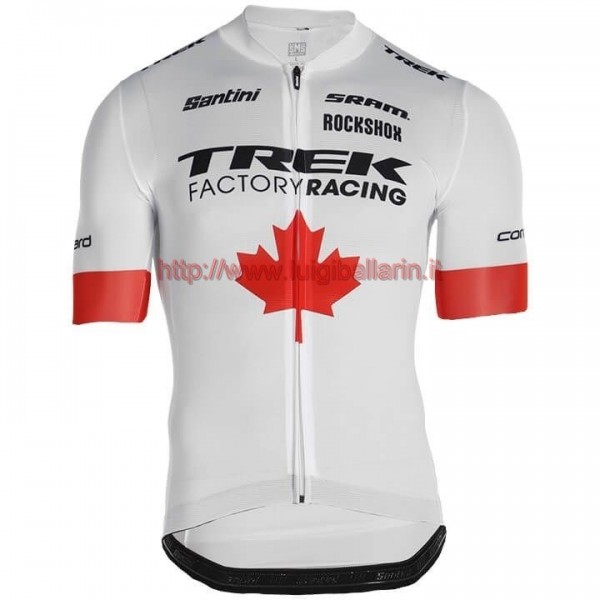 Completo Ciclismo 2019 Trek Usine Racing Canada Champion Maglia Ciclismo Manica Corta