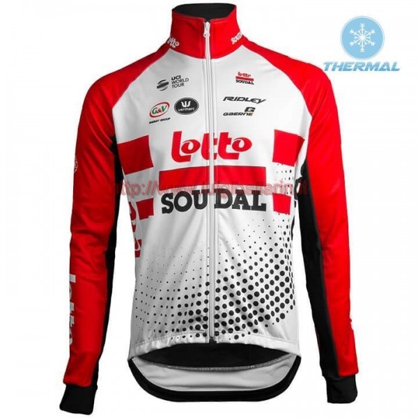 Completo Ciclismo 2019 Squadre Lotto rosso thermique Maglia Ciclismo Manica Lunga
