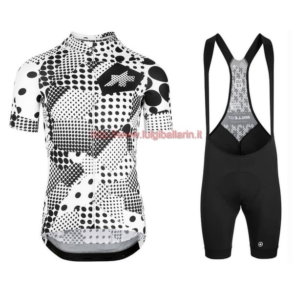 Completo Ciclismo 2020 Asos Erlkoenig nero-bianca abbigliamento Bici Completo Maglia Ciclismo Corta e Salopette