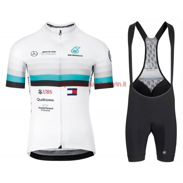 Completo Ciclismo 2020 Asos FF1 RS Benz bianca abbigliamento Bici Completo Maglia Ciclismo Corta e Salopette
