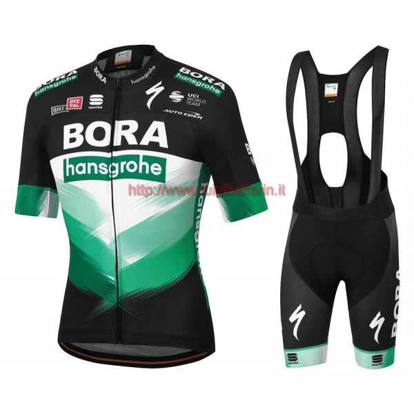 Completo Ciclismo 2020 BORA-hansgrohe Squadre abbigliamento Bici Completo Maglia Ciclismo Corta e Salopette