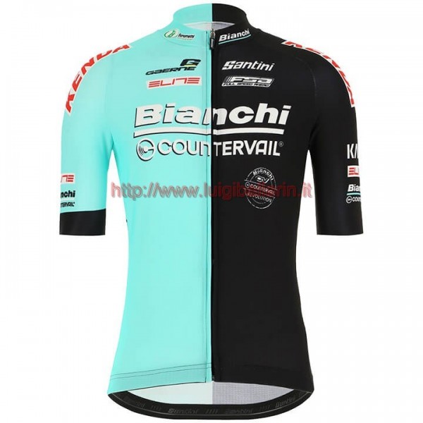 Completo Ciclismo 2020 Bianchi les mesures compensatoires Squadre Maglia Ciclismo Manica Corta