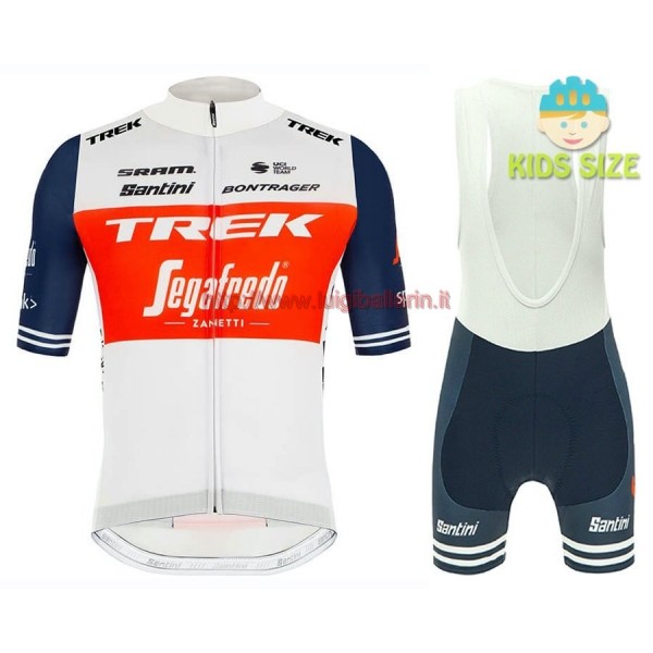 Completo Ciclismo 2020 TREK-SEGAFREDO Pro Squadre Kids abbigliamento Bici Completo Maglia Ciclismo Corta e Salopette