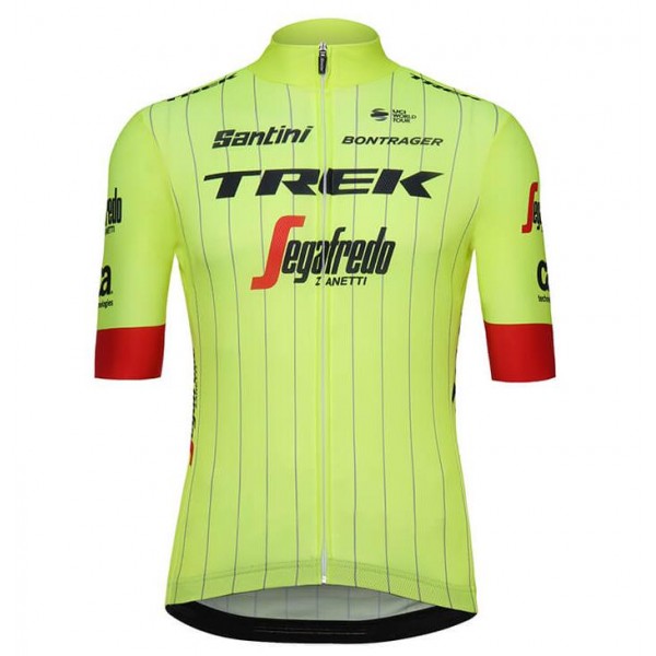 Trek Segafredo 2018 fluo jaune Maglia Ciclismo Manica Corta 48932AJ Trek Segafredo 2018 fluo jaune Maglia Ciclismo Manica Corta 48932AJ