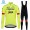 Trek Segafredo 2018 thermique fluo jaune Abbigliamento Ciclismo Maglia Ciclismo Manica Lunga e Salopette Lunga 53011NI