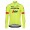 Trek Segafredo 2018 fluo jaune Maglia Ciclismo Manica Lunga 73359AU