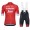 Trek Segafredo 2018 rosso abbigliamento Ciclismo Completo Maglia Ciclismo Corta e Salopette 90112JD