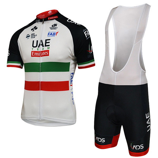 2018 UAE ITALIAN CHAMPION abbigliamento Ciclismo Completo Maglia Ciclismo Corta e Salopette 52611KM 2018 UAE ITALIAN CHAMPION abbigliamento Ciclismo Completo Maglia Ciclismo Corta e Salopette 52611KM