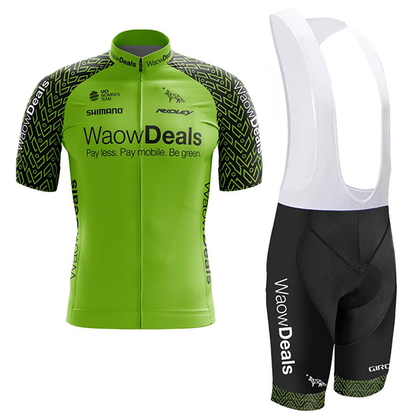 2018 WAOWDEALS abbigliamento Ciclismo Completo Maglia Ciclismo Corta e Salopette 35294TX