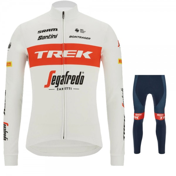 Trek Segafredo 2022 Pro Team Abbigliamento Maglia Ciclismo Manica Lunga e Salopette Lunga ORGRI