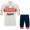 Team Trek Segafredo White abbigliamento Bici Completo Maglia Ciclismo Corta e Salopette CJiZR