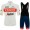 Team Trek Segafredo White abbigliamento Bici Completo Maglia Ciclismo Corta e Salopette YkoSh