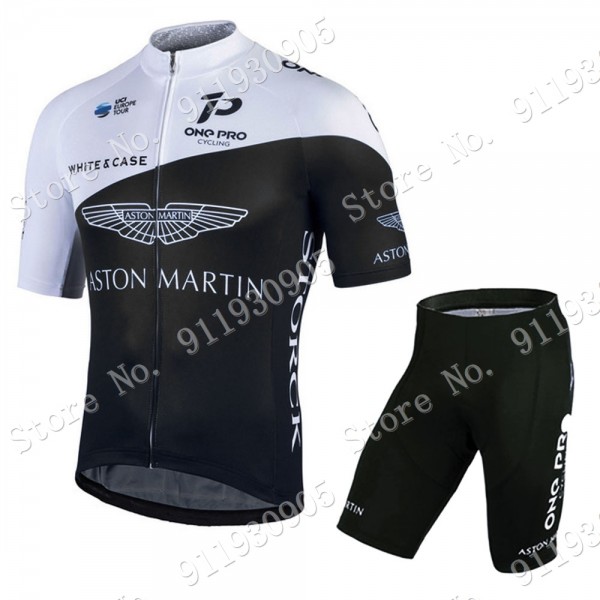 Aston Martin Pro Team 2021 abbigliamento Bici Completo Maglia Ciclismo Corta e Salopette lagxt