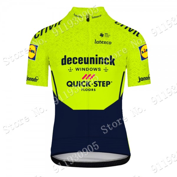 Deceuninck Quick Step Pro Team Green 2021 Maglia Ciclismo Manica Corta YYYDA