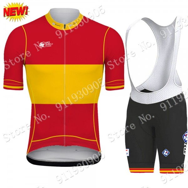 FDJ Pro Team Spanish Espana 2021 abbigliamento Bici Completo Maglia Ciclismo Corta e Salopette IyF9R
