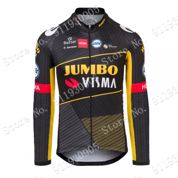 Jumbo Visma Tour De France 2021 Maglia Ciclismo Manica Lunga 3KaEY