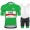 Green UAE Emirates Tour De France 2021 abbigliamento Bici Completo Maglia Ciclismo Corta e Salopette lMPRo