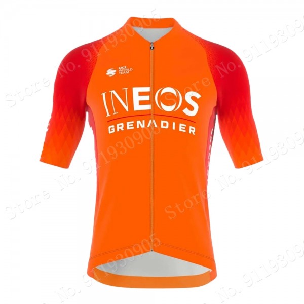 ineos grenadier Tour De France 2022 Team Maglia Ciclismo Manica Corta Orange cAF6f