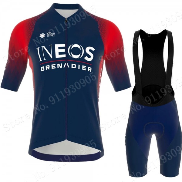 ineos grenadier Tour De France 2022 Team abbigliamento Bici Completo Maglia Ciclismo Corta e Salopette qSlza