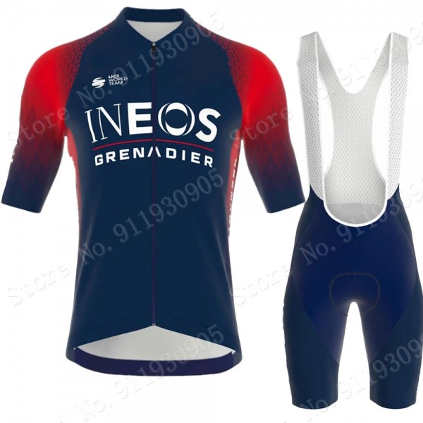 ineos grenadier Tour De France 2022 Team abbigliamento Bici Completo Maglia Ciclismo Corta e Salopette aBcSI