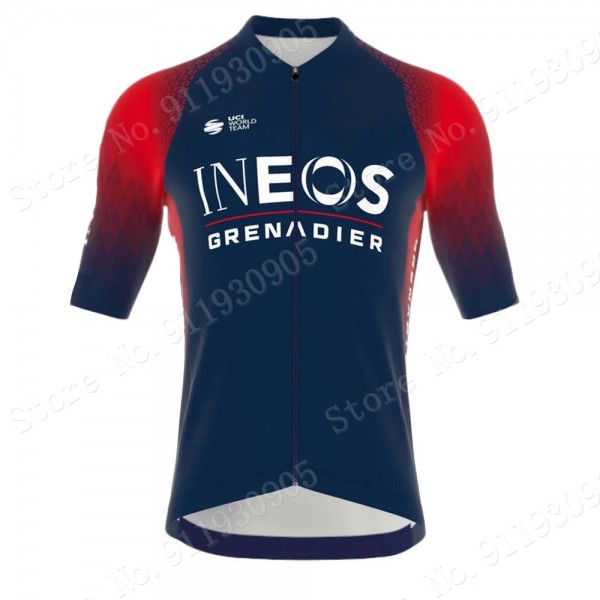 ineos grenadier Tour De France 2022 Team Maglia Ciclismo Manica Corta Blue bKQNS