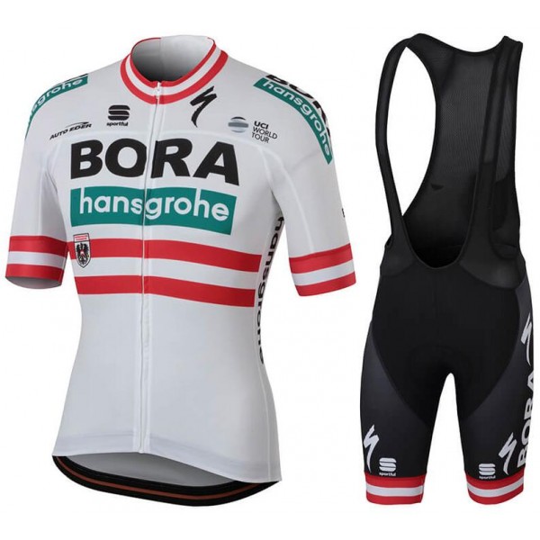 BORA - hansgrohe Austrian champion 2018 abbigliamento Ciclismo Completo Maglia Ciclismo Corta e Salopette 78777JA