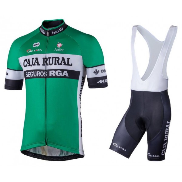 2018 CAJA RURAL abbigliamento Ciclismo Completo Maglia Ciclismo Corta e Salopette 29202NJ