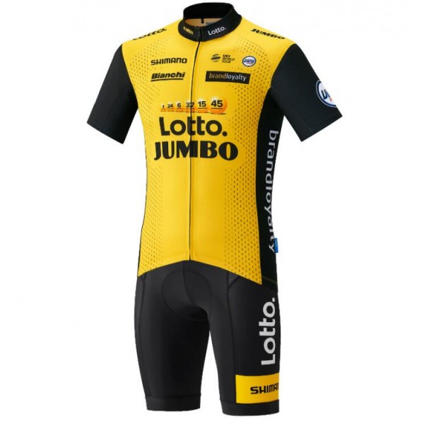 LottoNL-Jumbo 2018 abbigliamento Ciclismo Completo Maglia Ciclismo Corta e Pantaloni Ciclismo 87519WZ LottoNL-Jumbo 2018 abbigliamento Ciclismo Completo Maglia Ciclismo Corta e Pantaloni Ciclismo 87519WZ