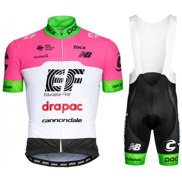 TEAM EF EDUCATION FIRS-DRAPAC 2018 abbigliamento Ciclismo Completo Maglia Ciclismo Corta e Salopette 99419ZV