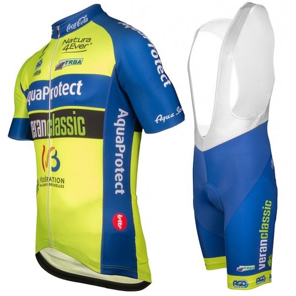 WB AQUA PROTECT VERANCLASSIC 2018 abbigliamento Ciclismo Completo Maglia Ciclismo Corta e Salopette 65406MP
