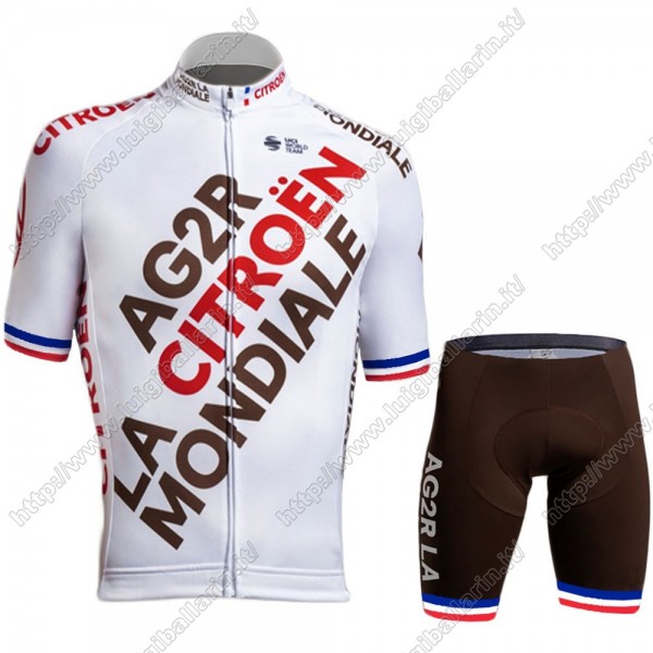 Ag2r Mondiale Citroen 2021 France Team abbigliamento Bici Completo Maglia Ciclismo Corta + pantaloncini ZZTNX Ag2r Mondiale Citroen 2021 France Team abbigliamento Bici Completo Maglia Ciclismo Corta + pantaloncini ZZTNX