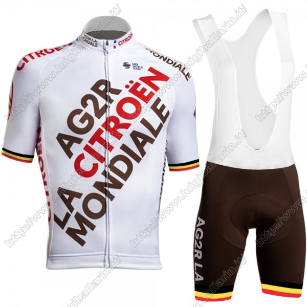 Ag2r Mondiale Citroen 2021 belgium Team abbigliamento Bici Completo Maglia Ciclismo Corta e Salopette IQTFC Ag2r Mondiale Citroen 2021 belgium Team abbigliamento Bici Completo Maglia Ciclismo Corta e Salopette IQTFC