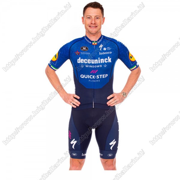 Deceuninck quick step Irish 2021 abbigliamento Bici Completo Maglia Ciclismo Corta + pantaloncini IKARP