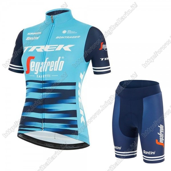 Trek Segafredo 2021 Donna abbigliamento Bici Completo Maglia Ciclismo Corta + pantaloncini WARBA