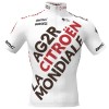 Maglia da ciclismo AG2R Citroen 2022 manica corta (cerniera lunga) squadra di ciclismo professionale