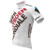 Maglia da ciclismo AG2R Citroen 2022 manica corta (cerniera lunga) squadra di ciclismo professionale
