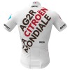 Maglia da ciclismo AG2R Citroen 2022 manica corta (cerniera lunga) squadra di ciclismo professionale