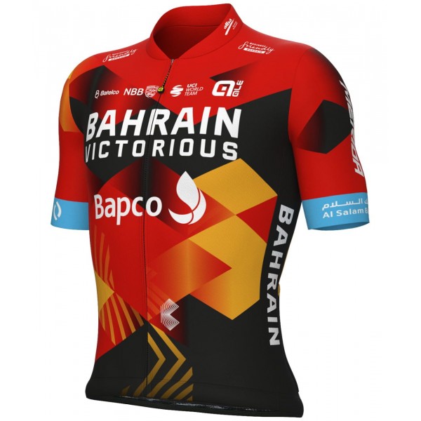 Maglia da ciclismo a maniche corte Bahrain Victorious 2023 - Squadra ciclistica professionale ALE
