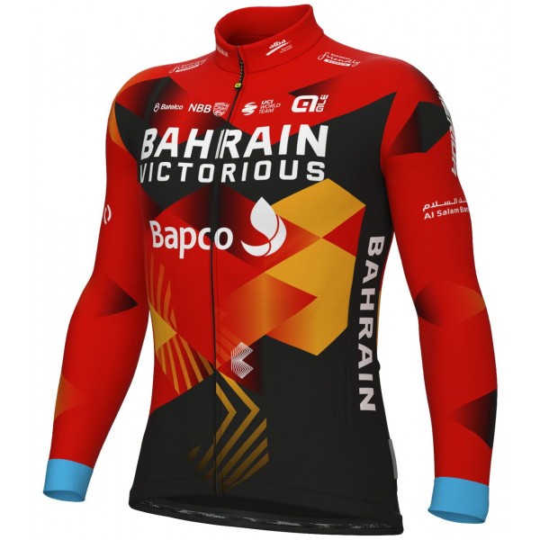 Maglia da ciclismo a maniche lunghe Bahrain Victorious 2023 - Squadra ciclistica professionale ALE
