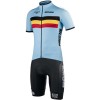 Maglia ciclismo BELGIO 2022 manica corta (cerniera lunga) nazionale di ciclismo