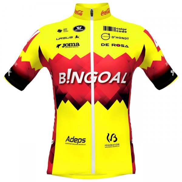 Bingoal WB 2023 maglia da ciclismo manica corta squadra di ciclismo professionale