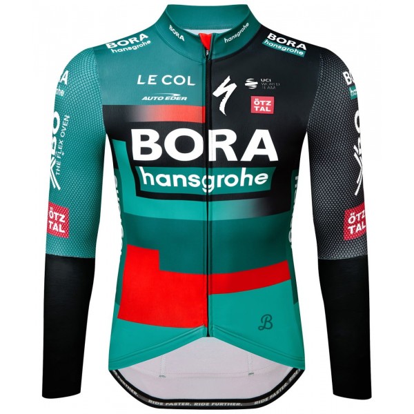 Maglia da ciclismo BORA-hansgrohe 2023(Race) a maniche lunghe della squadra di ciclisti professionisti