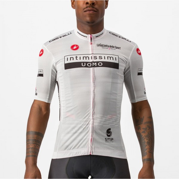 Maglia ciclismo Giro d'Italia 2023 MAGLIA BIANCO a maniche corte Maglia ciclismo Giro d'Italia 2023 MAGLIA BIANCO a maniche corte